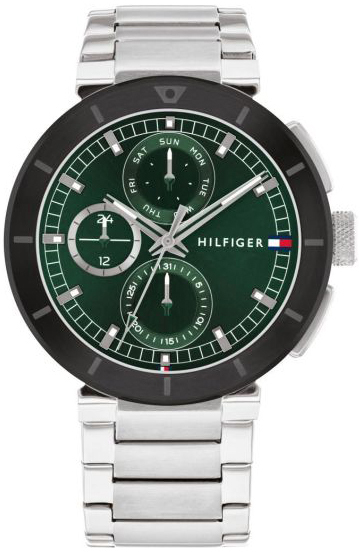 Tommy Hilfiger Herreklokke 1792117 Lorenzo Grønn/Stål Ø44 mm