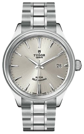 Tudor Style Herreklokke 12500-0001 Sølvfarget/Stål Ø38 mm