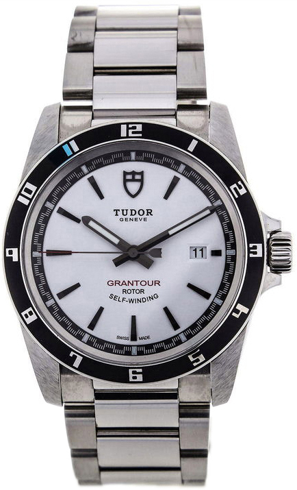 Tudor Grantour Herreklokke 20500N-0001 Sølvfarget/Stål Ø42 mm - Tudor