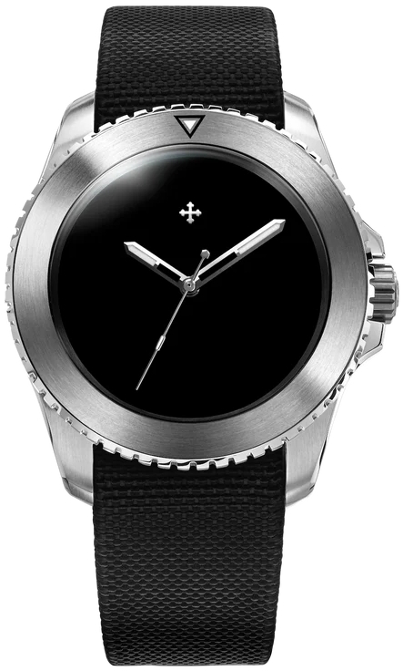 Venezianico Herreklokke 3921510 Nereide Ultrablack Sort/Tekstil Ø42