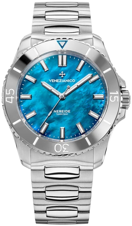 Venezianico Herreklokke 3921541C Nereide Tungsteno Blå/Stål Ø42 mm
