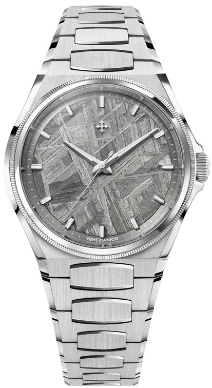 Venezianico Herreklokke 6221560C Arsenale Meteorite Grå/Stål Ø40 mm