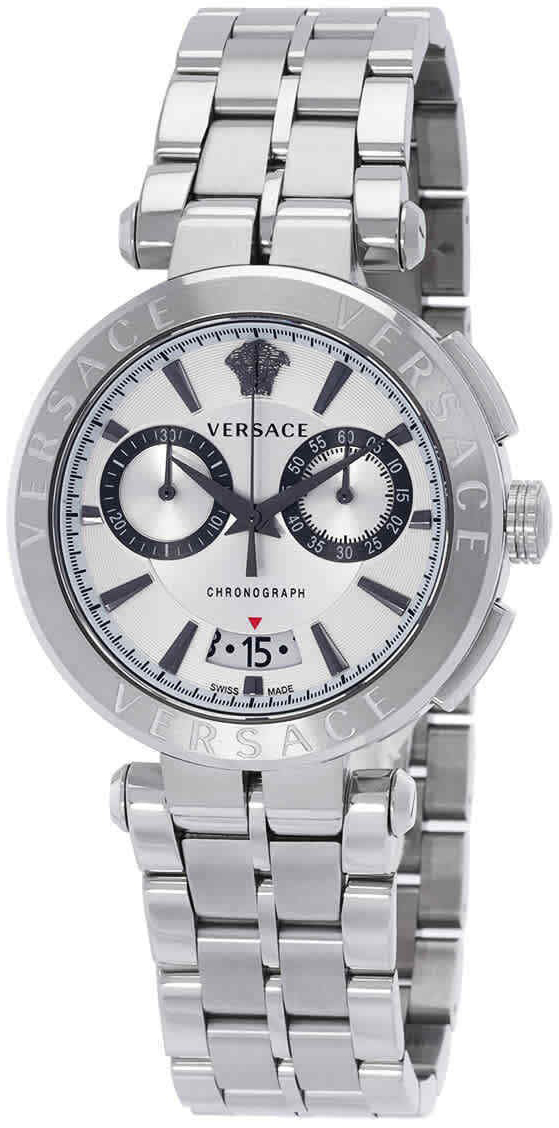Versace Herreklokke VE1D01823 Aion Sølvfarget/Stål Ø45 mm
