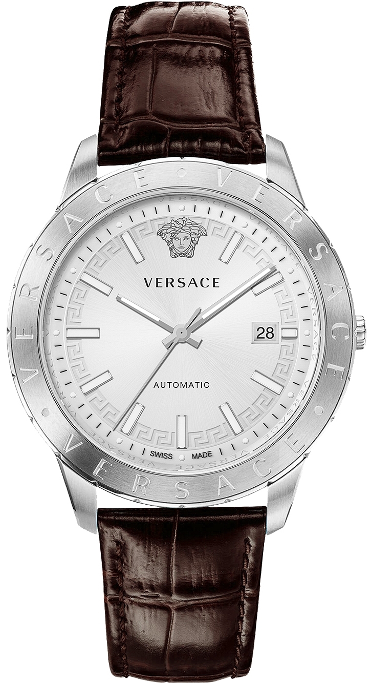Versace Herreklokke VE2D00121 Univers Sølvfarget/Lær Ø43 mm
