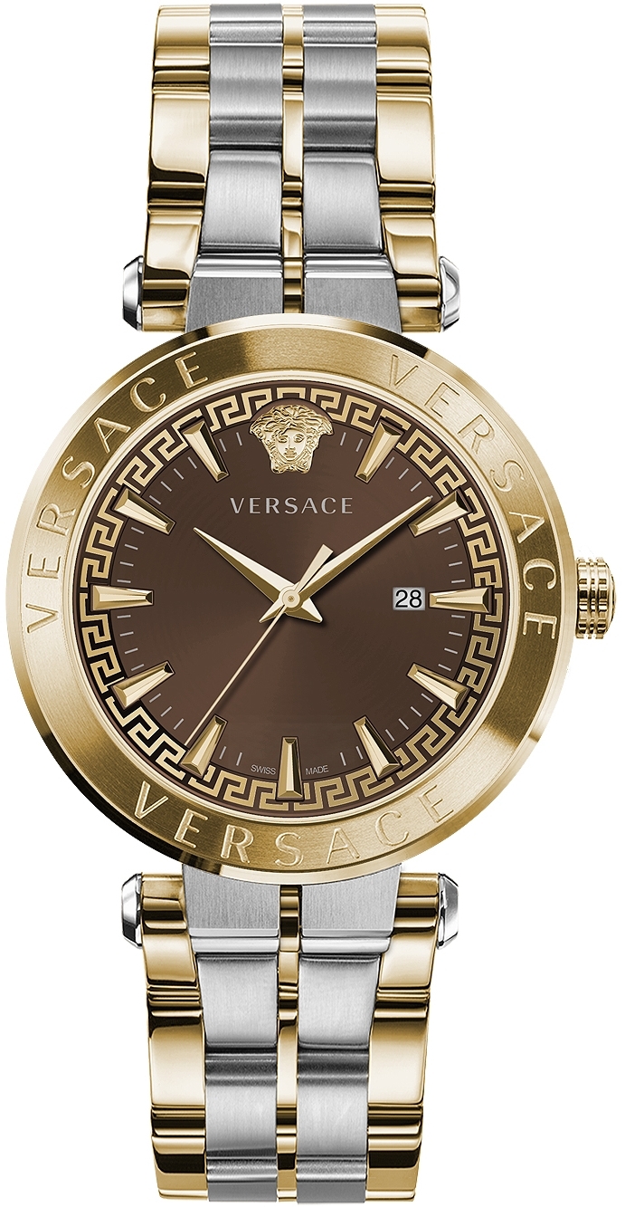 Versace Herreklokke VE2G00421 Aion Brun/Stål Ø44 mm