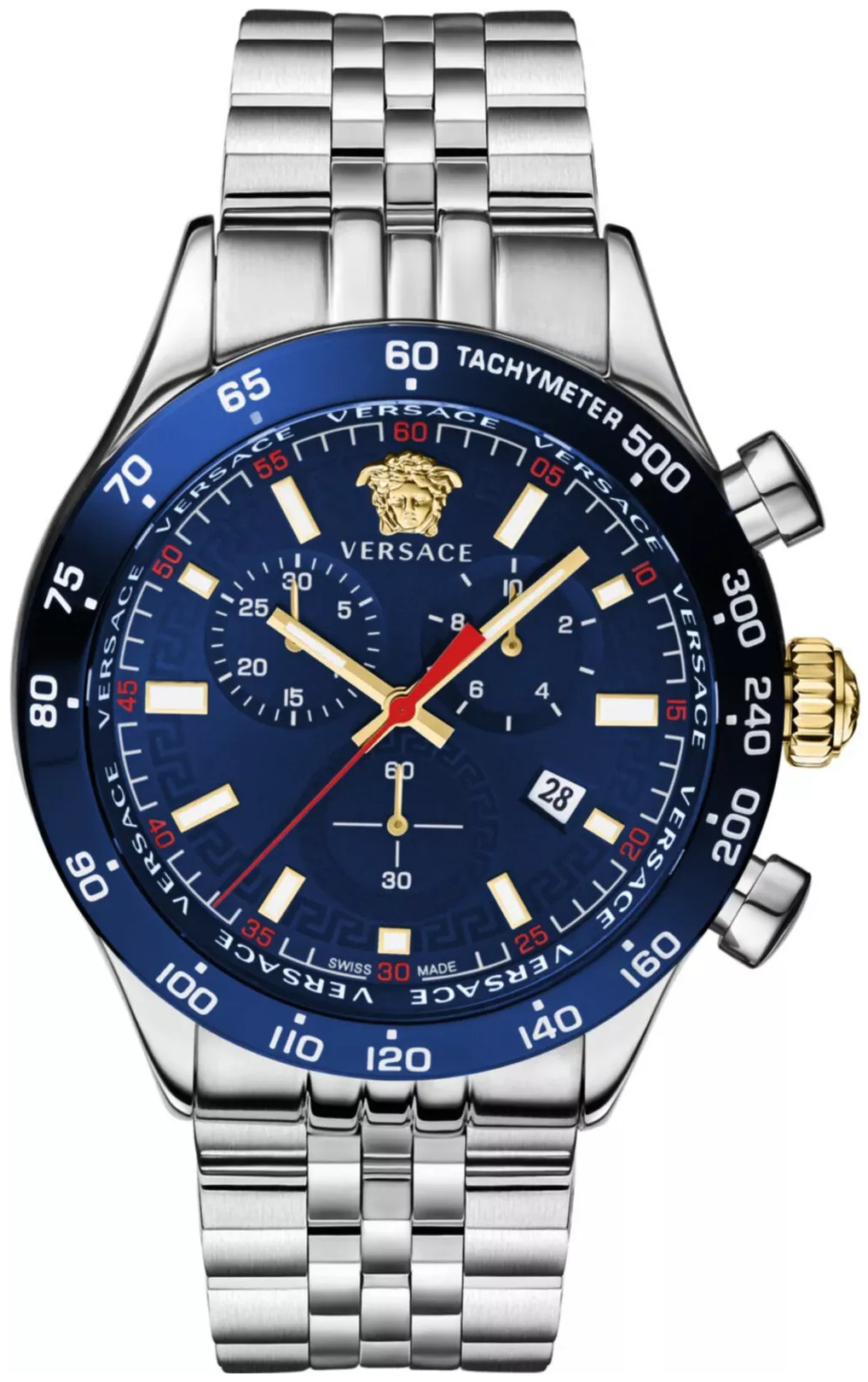 Versace Herreklokke VE2U01024 Hellenyium Blå/Stål Ø44 mm