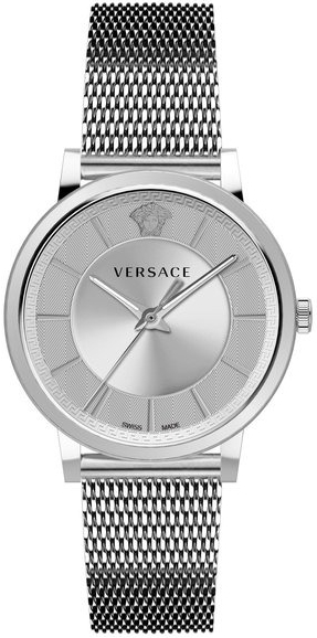 Versace Herreklokke VE5A00420 V Circle Sølvfarget/Stål Ø43 mm