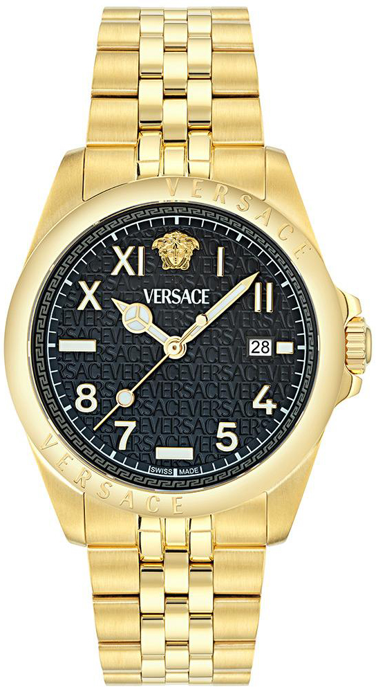 Versace Herreklokke VE9H00624 Anteo Sort/Gulltonet stål Ø41 mm