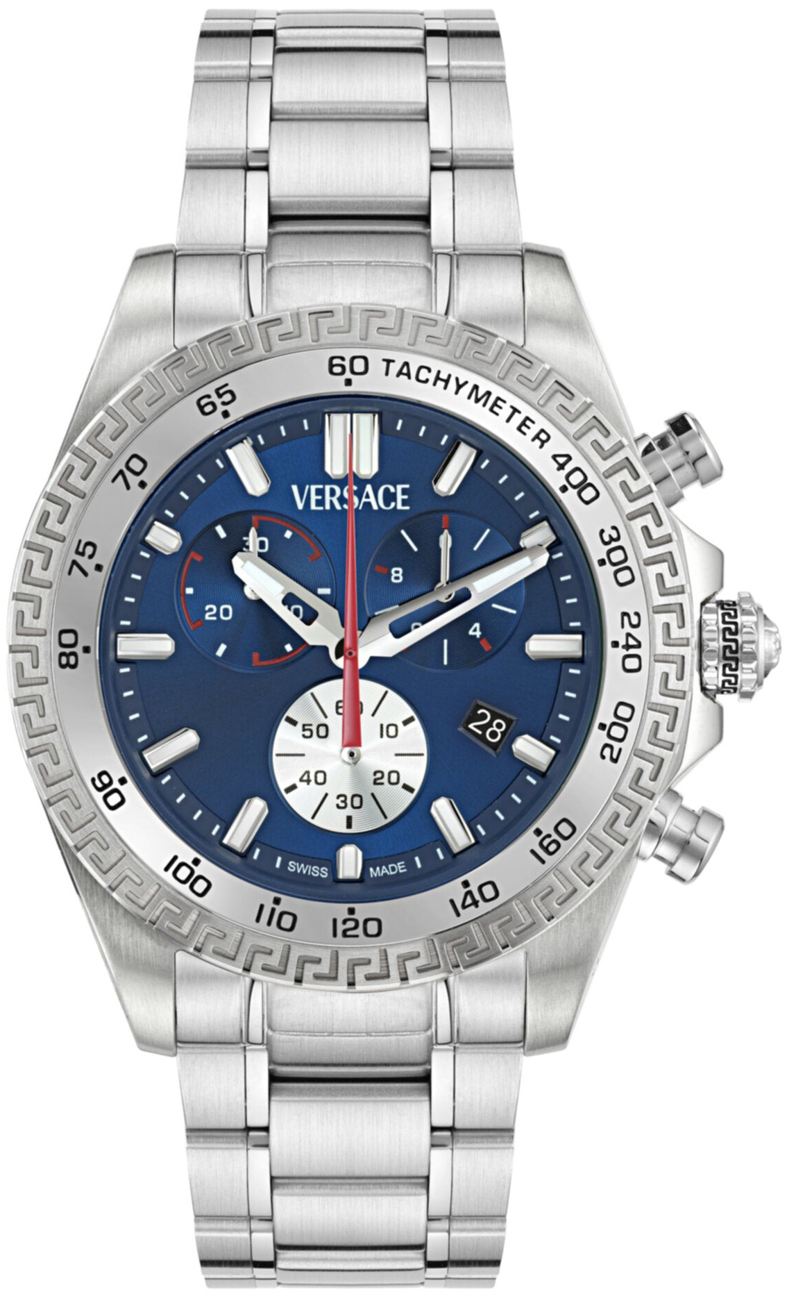 Versace Herreklokke VE9K00324 Chrono X Blå/Stål Ø44 mm