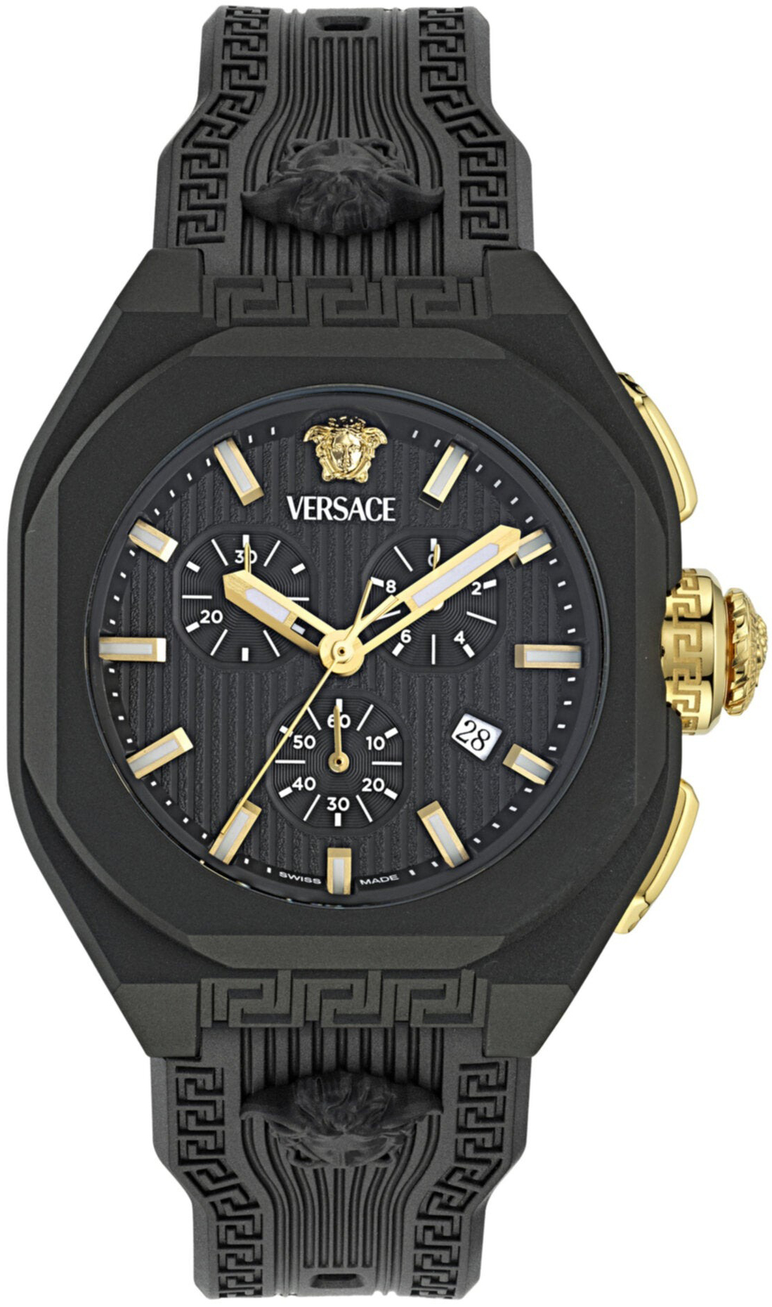 Versace Herreklokke VE9L00124 V Legend Sort/Gummi