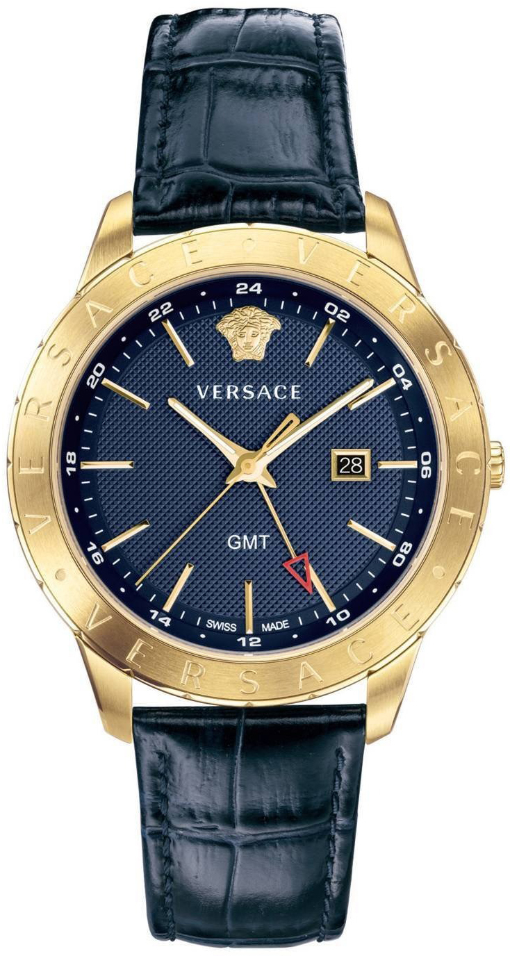 Versace Herreklokke VEBK00318 Univers Blå/Lær Ø43 mm