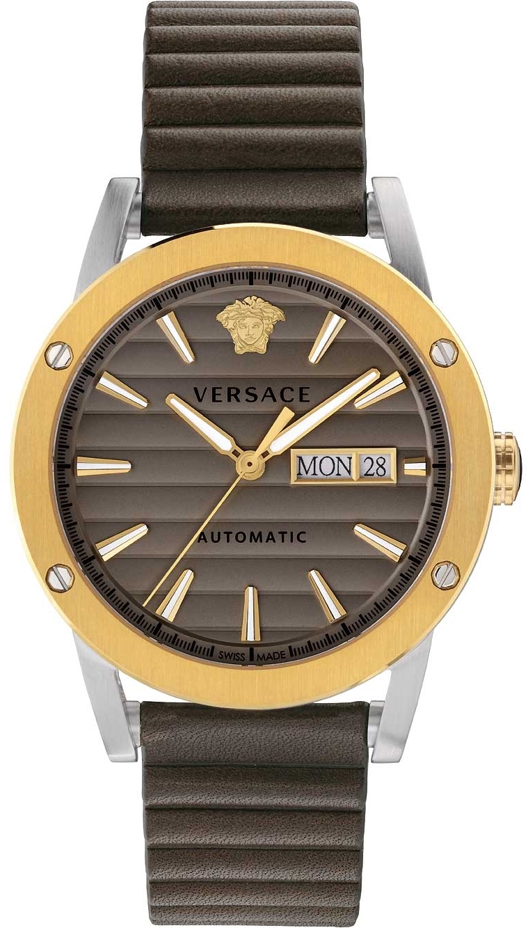 Versace Herreklokke VEDX00219 Theros Brun/Lær Ø42 mm