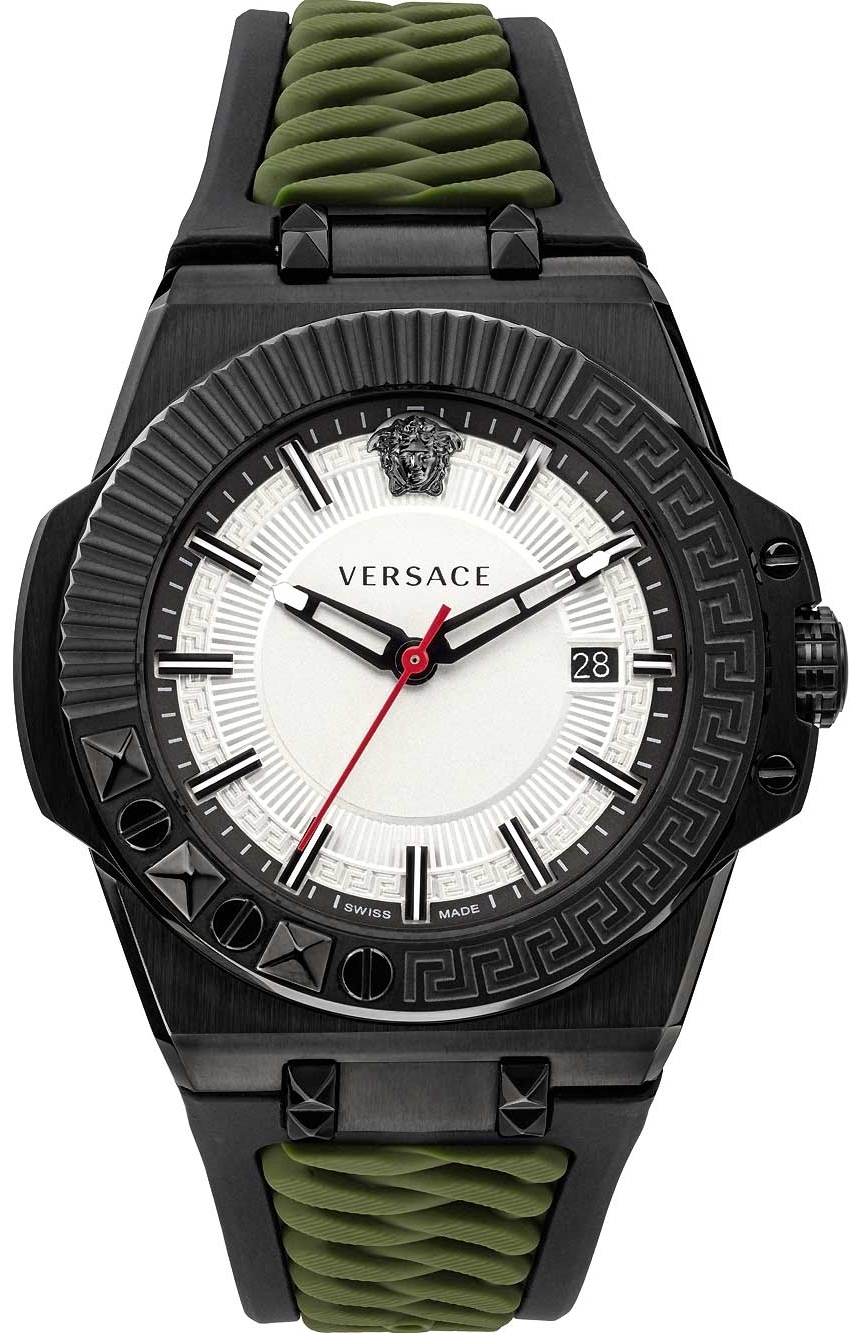 Versace Herreklokke VEDY00419 Chain Reaction Sølvfarget/Plast Ø46 mm