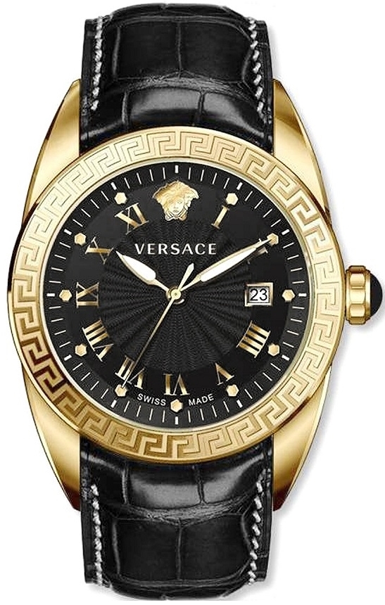 Versace Herreklokke VEFE01718 V Sport II Sort/Lær Ø42 mm