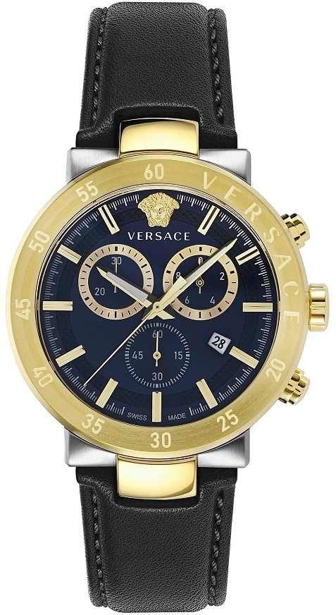 Versace Herreklokke VEPY00320 Urban Mystique Sort/Lær Ø43 mm