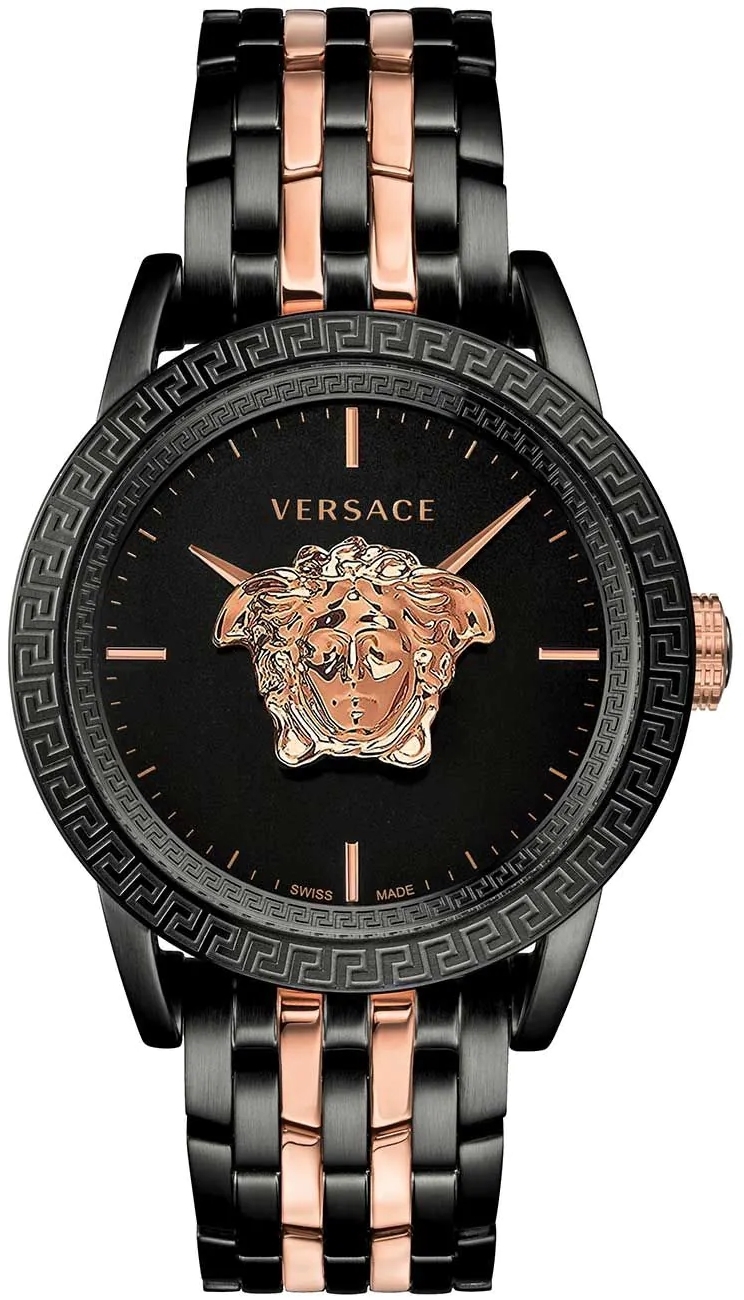 Versace Herreklokke VERD01623 Palazzo Empire Sort/Rose-gulltonet