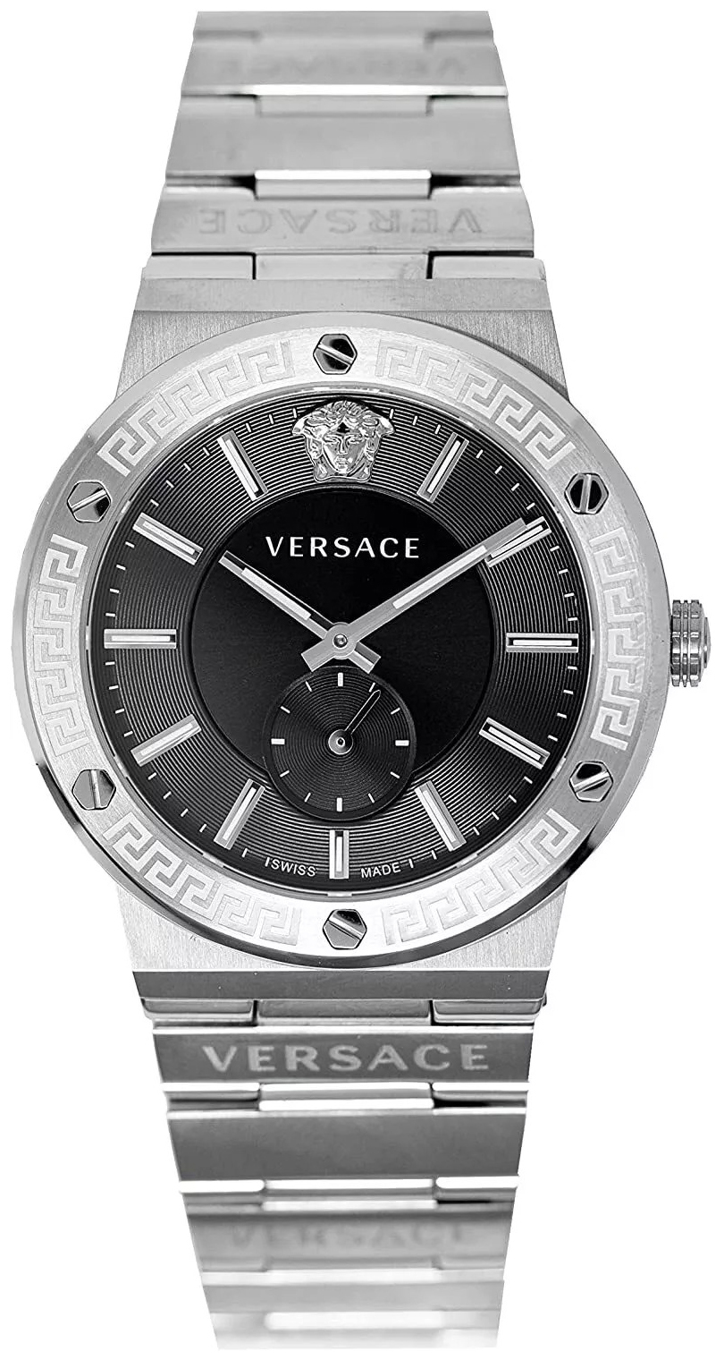 Versace Herreklokke VEVI00720 Greca Sort/Stål Ø41 mm