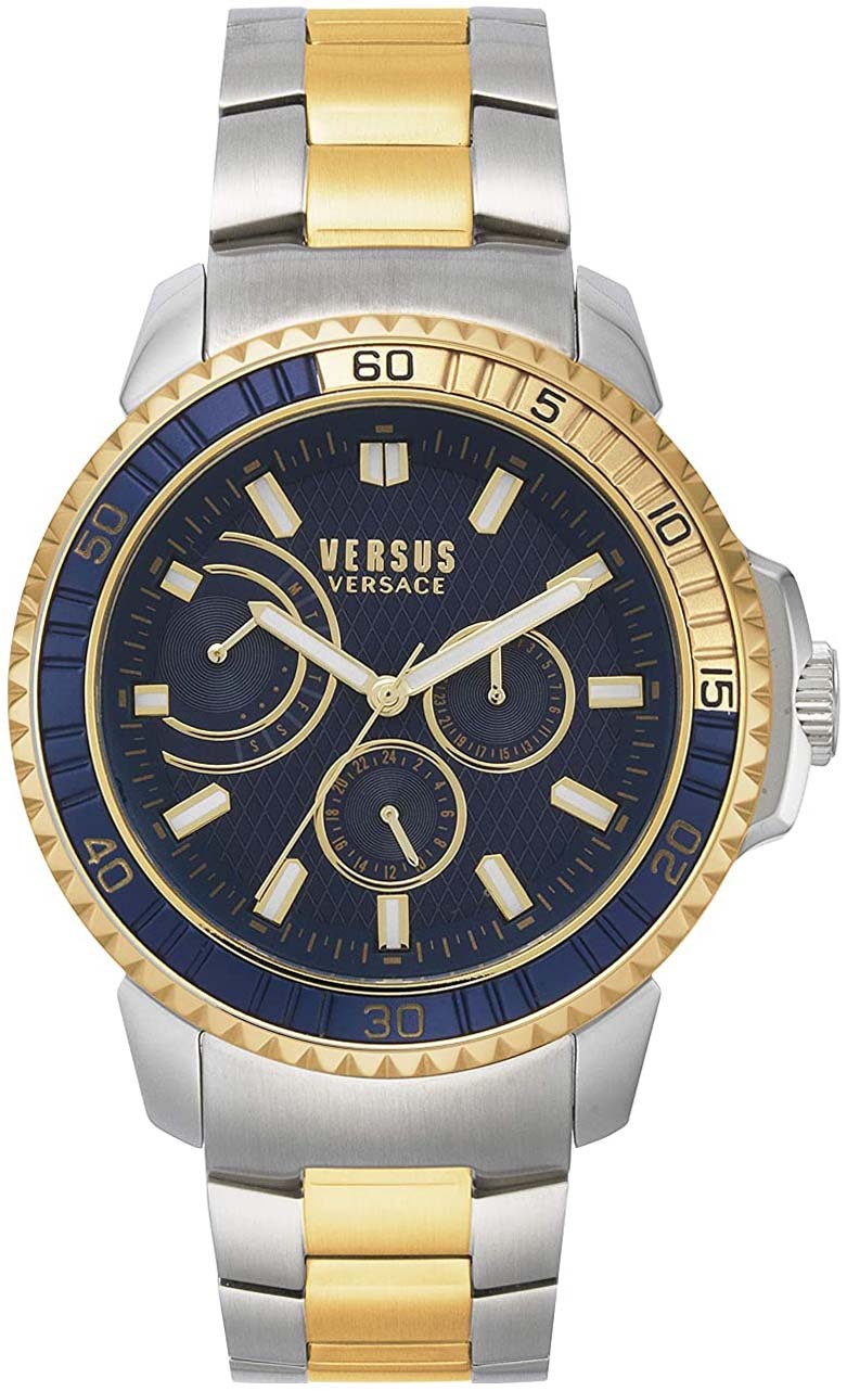 Versus by Versace Herreklokke VSPLO0719 Aberdeen Blå/Gulltonet stål
