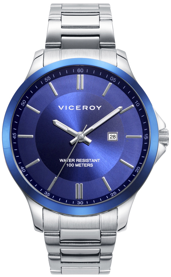 Viceroy Herreklokke 401170-37 Classic Blå/Stål Ø38 mm