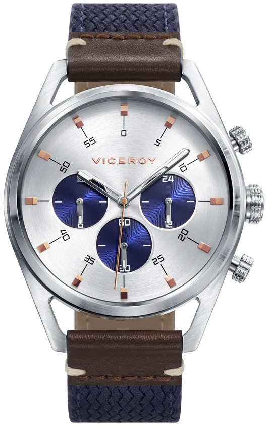 Viceroy Herreklokke 42349-07 Classic Tekstil Ø42 mm
