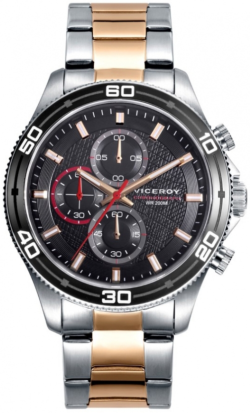 Viceroy Herreklokke 46781-99 Classic Sort/Stål Ø44 mm