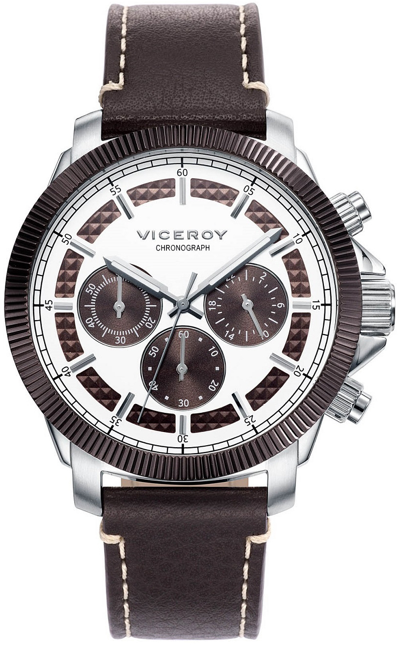 Viceroy Herreklokke 471061-47 Classic Lær Ø43 mm