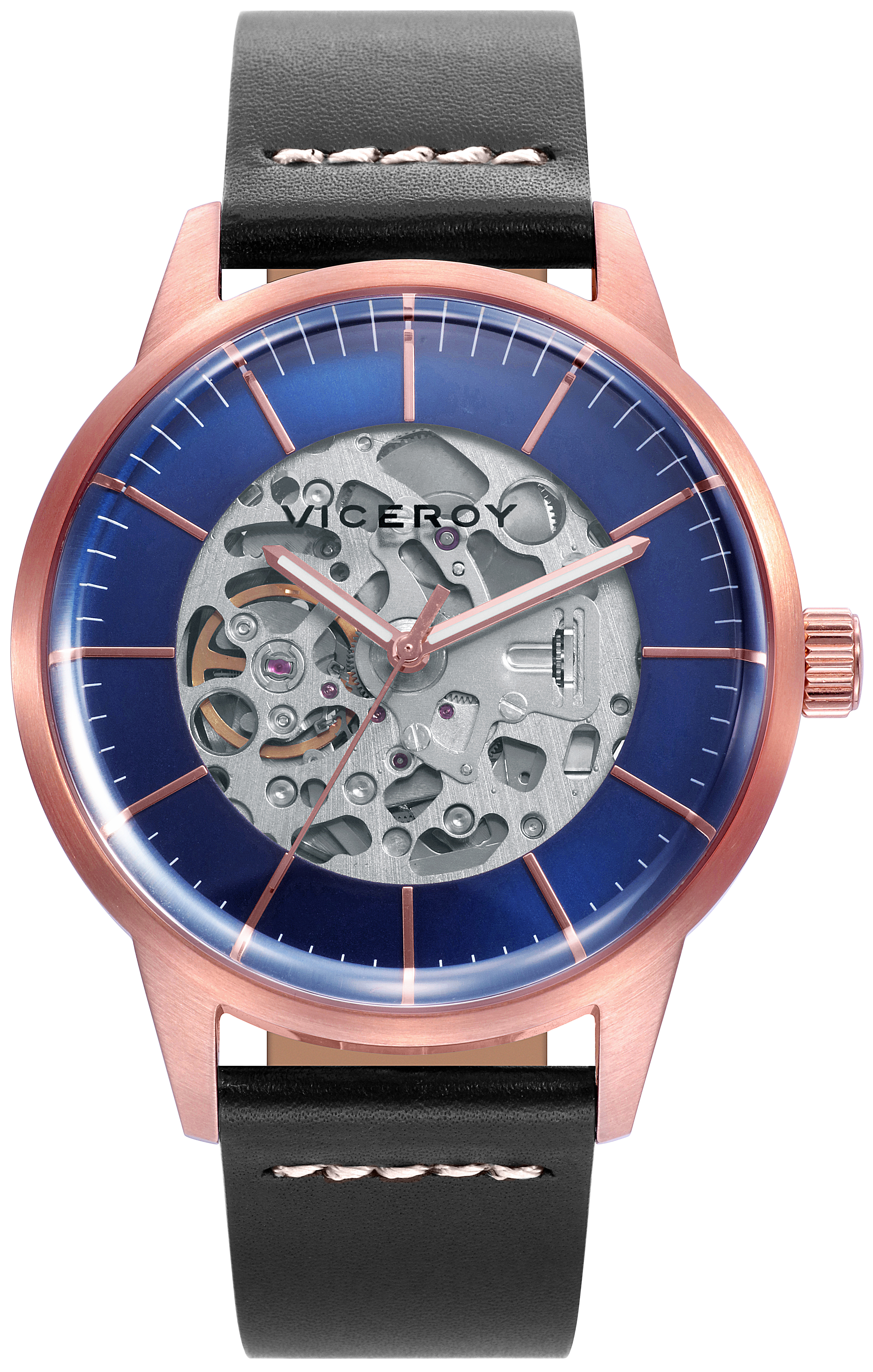 Viceroy Herreklokke 471251-37 Classic Lær Ø43 mm