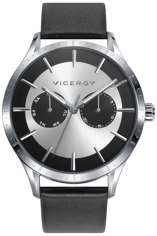 Viceroy Herreklokke 471323-07 Classic Sølvfarget/Lær Ø42 mm