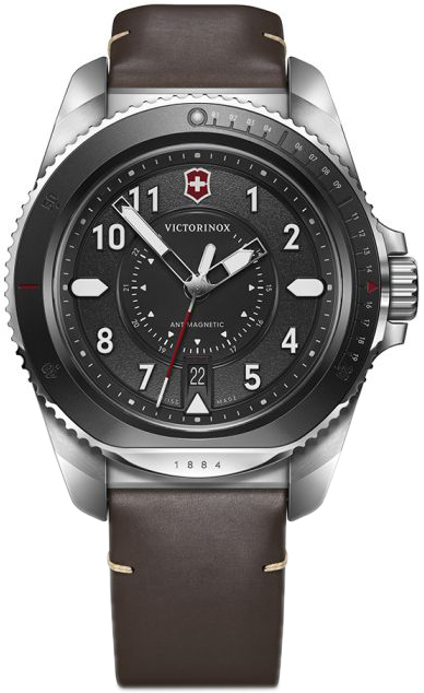 Victorinox Herreklokke 241976.1 Journey 1884 Sort/Lær Ø43 mm