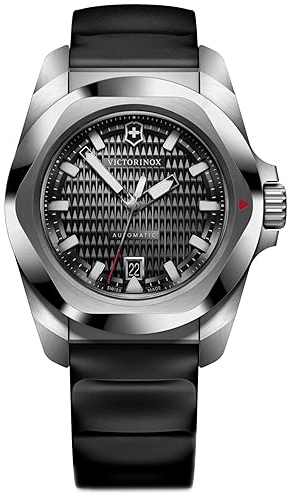 Victorinox Herreklokke 242039 I.N.O.X. Sort/Gummi Ø41 mm