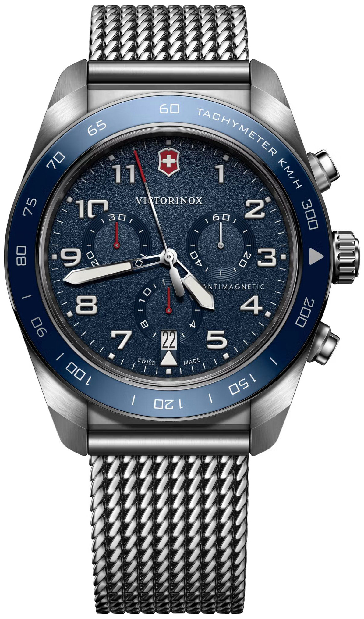 Victorinox Herreklokke 242049 Swiss Army Blå/Stål Ø42 mm