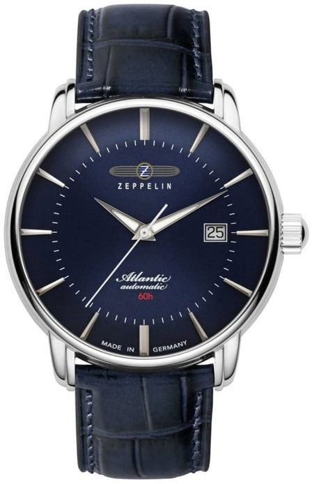Zeppelin Herreklokke 84603 Atlantic Blå/Lær Ø40 mm