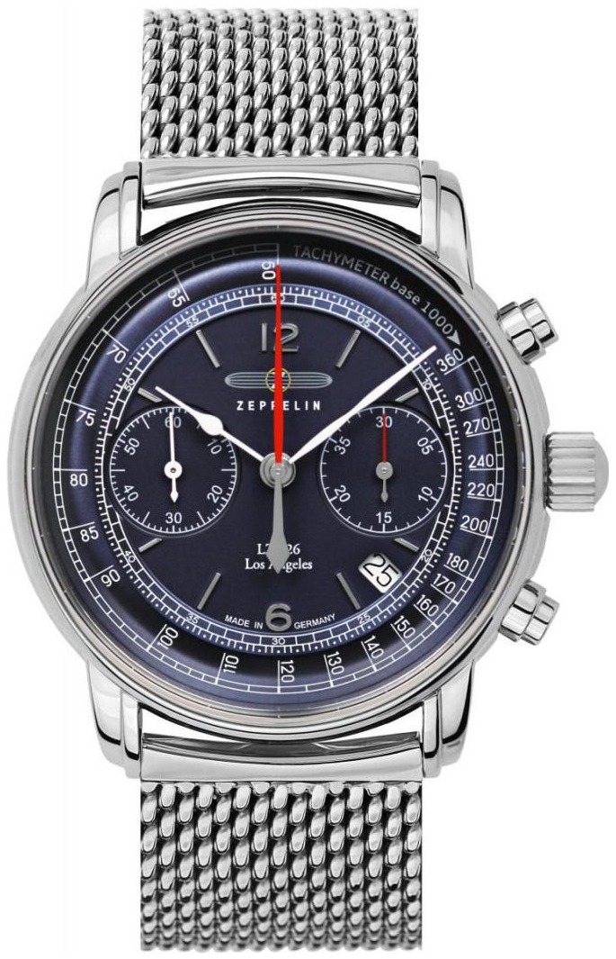 Zeppelin Herreklokke 8614M3 Los Angeles Blå/Stål Ø42 mm